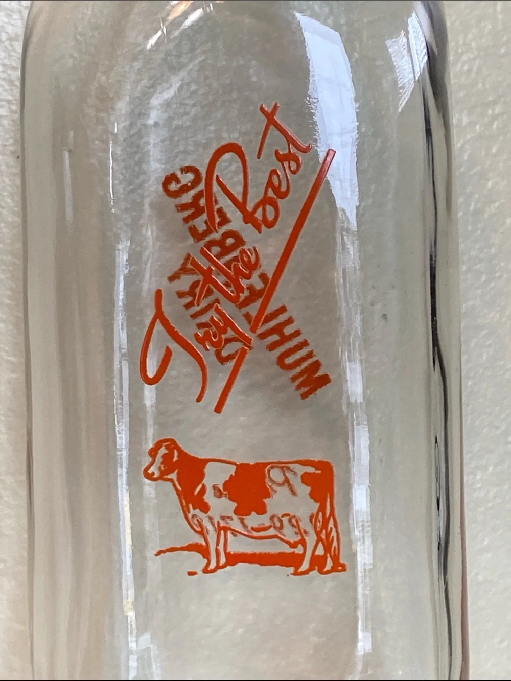 Mulenberg Dairy Pint Vintage Milk Bottle